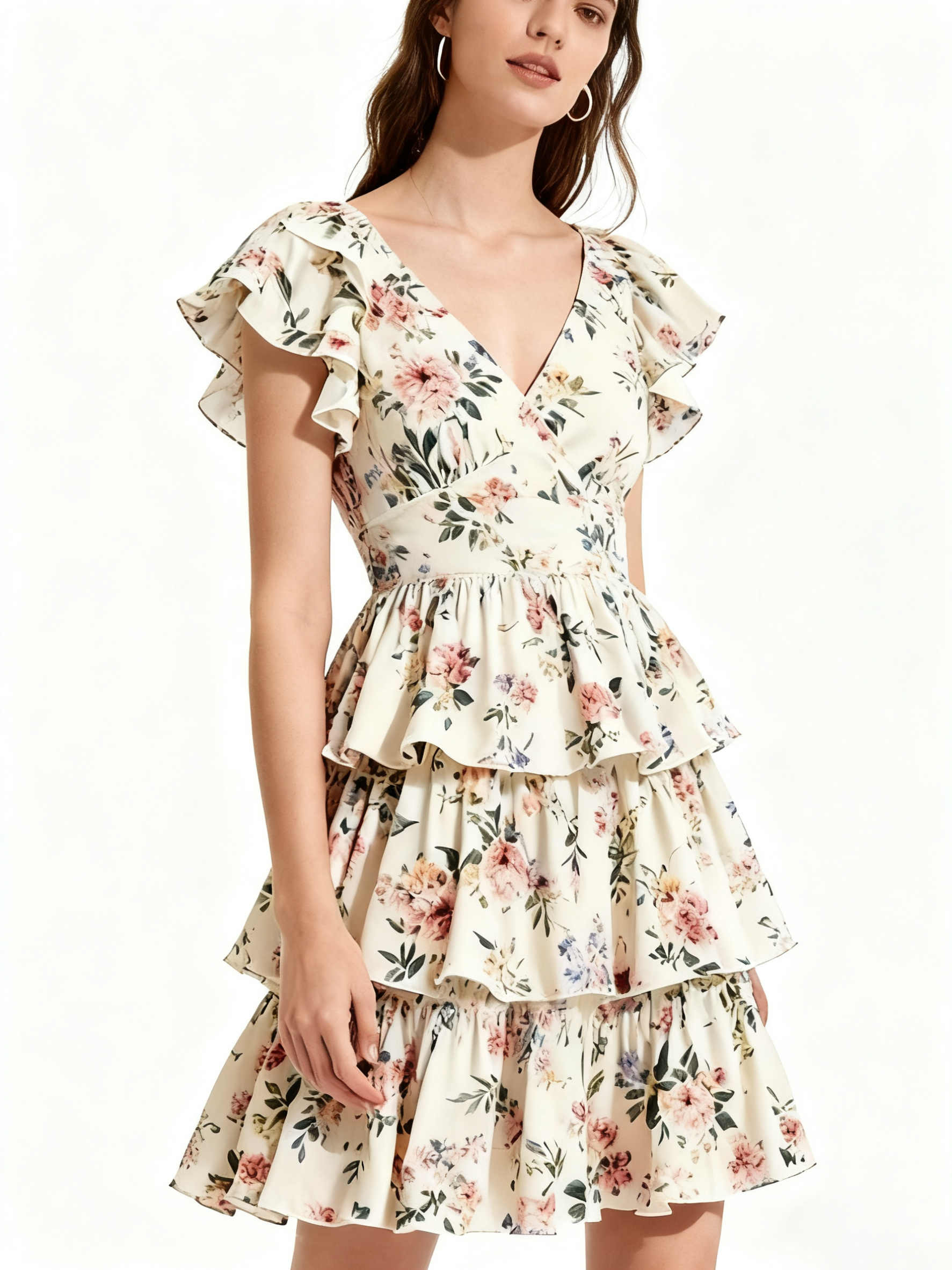 TIERED RUFFLE DRESS_ABDR8775