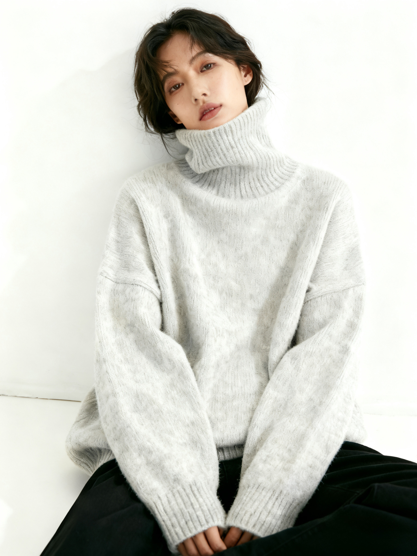 Casual Loose Pullover Sweater _ ABSW7673