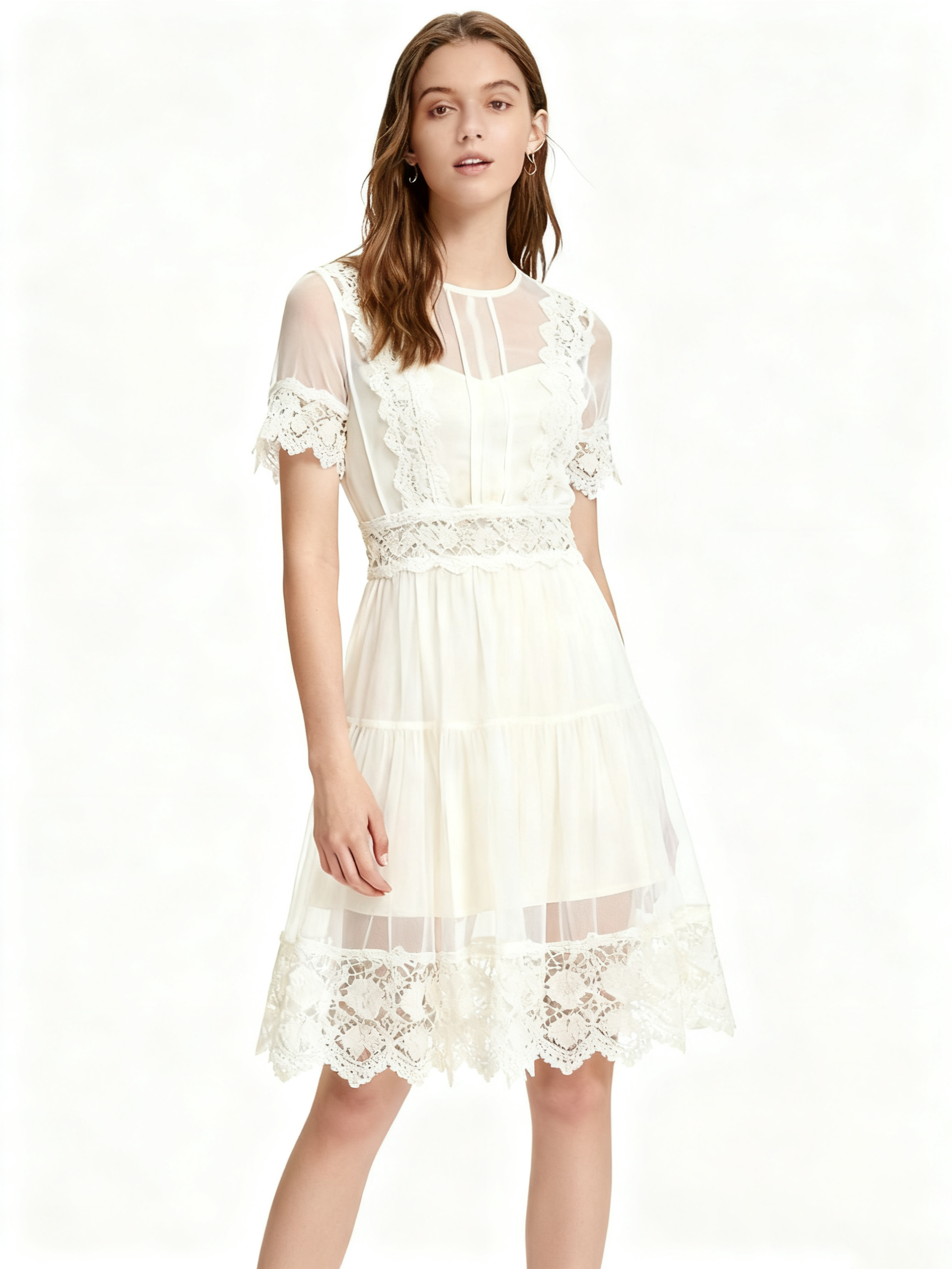 LACE OVERLAY DRESS_ABDR5277